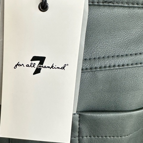 7 For All Mankind Faux Leather Pants NWT - Picture 5 of 14